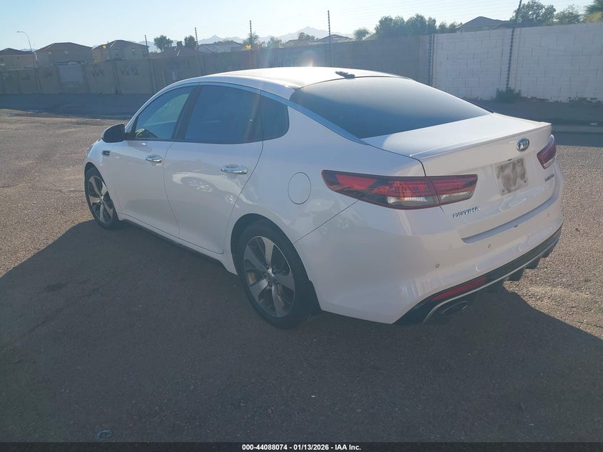 Vin: 5xxgw4l25gg018617, lot: 44583927, kia optima sx turbo 20163