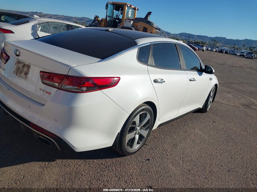 Vin: 5xxgw4l25gg018617, lot: 44583927, kia optima sx turbo 20164
