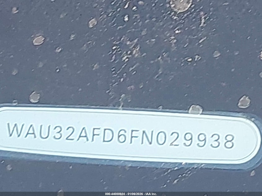 2015 Audi A8 L 4.0T VIN: WAU32AFD6FN029938 Lot: 44088924