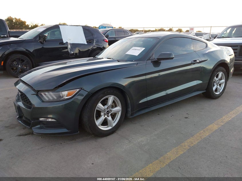 Vin: 1fa6p8am0f5370453, lot: 44584960, ford mustang v6 20152