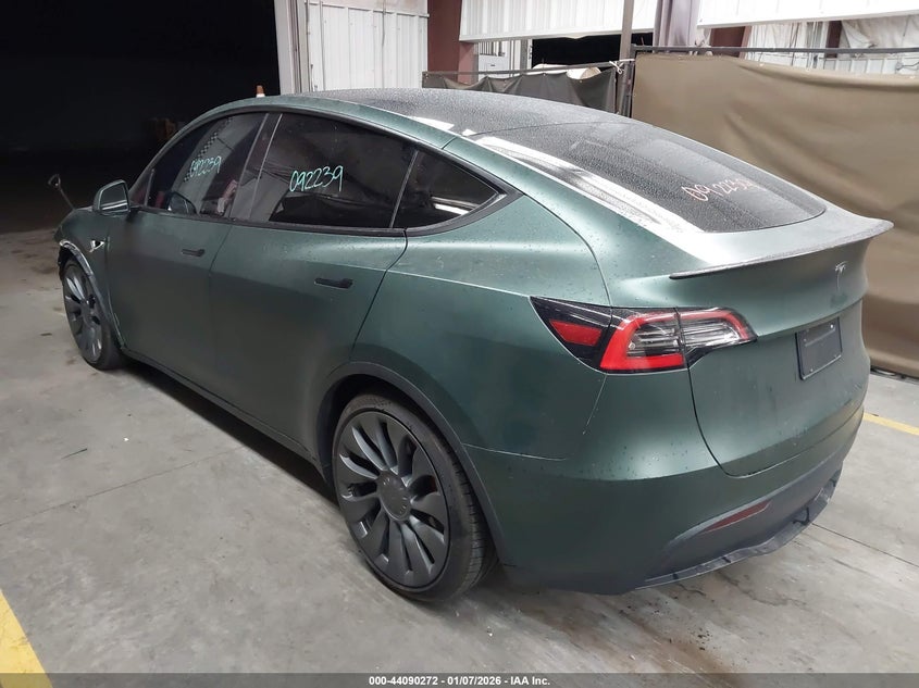 Vin: 5yjygdef6mf092239, lot: 44586125, tesla model y performance dual motor all-wheel drive 20213