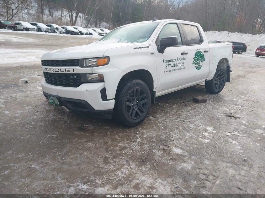 2021 Chevrolet Silverado 1500 4wd  Short Bed Custom 3GCPYBEK2MG436282 photo 1