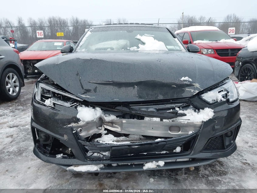 2019 Audi A4 45 Premium VIN: WAUENAF43KA015433 Lot: 44090635