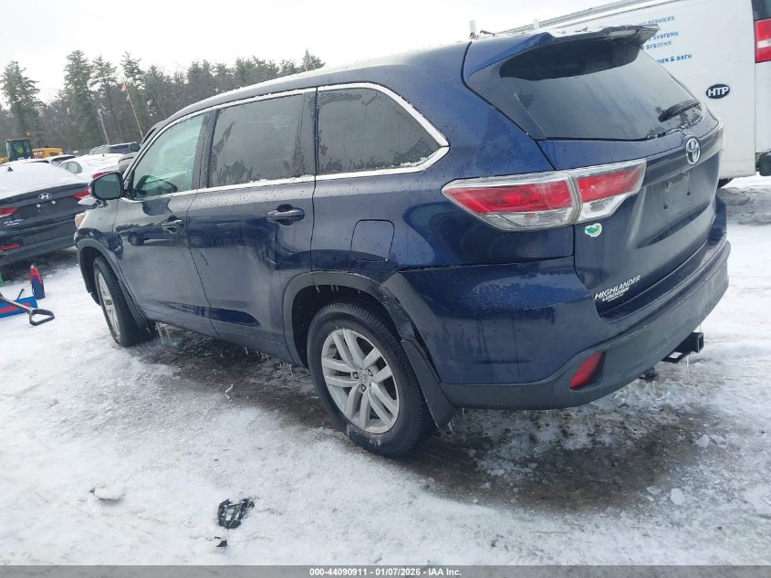 2015 Toyota Highlander Le V6