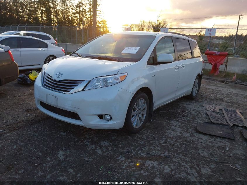2017 Toyota Sienna Xle Premium 7 Passenger