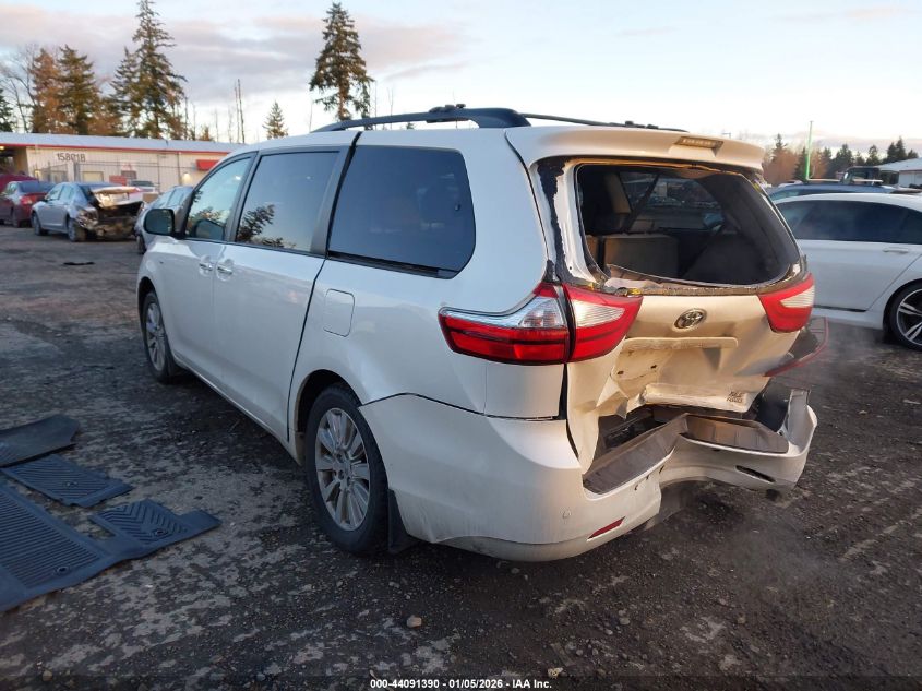2017 Toyota Sienna Xle Premium 7 Passenger