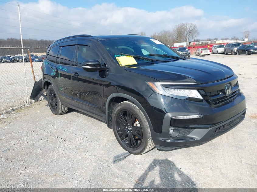 5FNYF6H73LB061628 2020 Honda Pilot Black auction photo 1