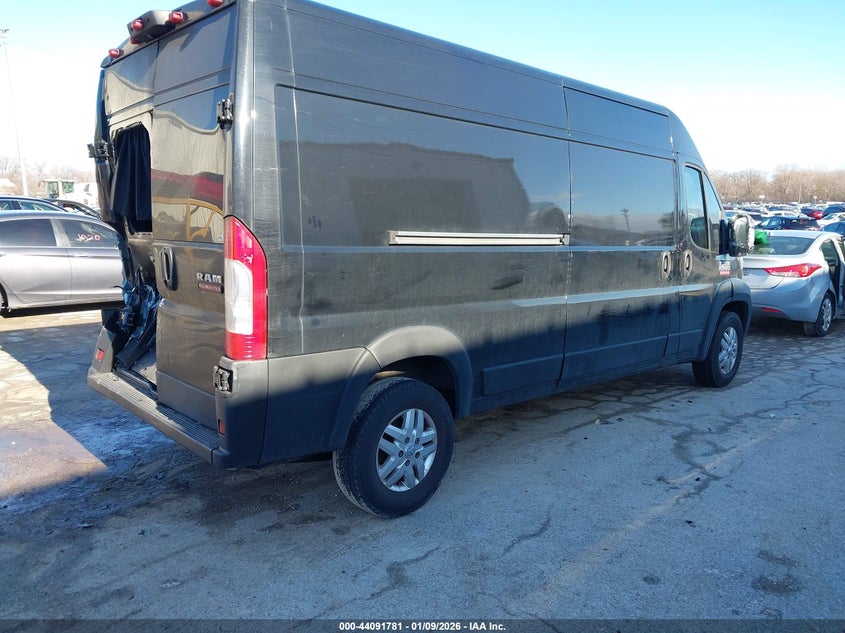 Vin: 3c6lrvdg3me538235, lot: 44587634, ram promaster 2500 high roof 159 wb 20214
