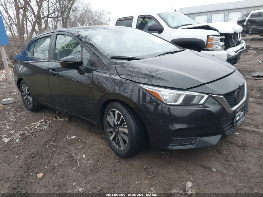 3N1CN8EV6ML845383 2021 Nissan Versa Sv Xtronic Cvt auction photo 1