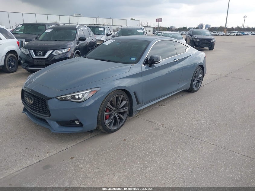 Vin: jn1fv7lk3nm660005, lot: 44588862, infiniti q60 red sport 400 20222
