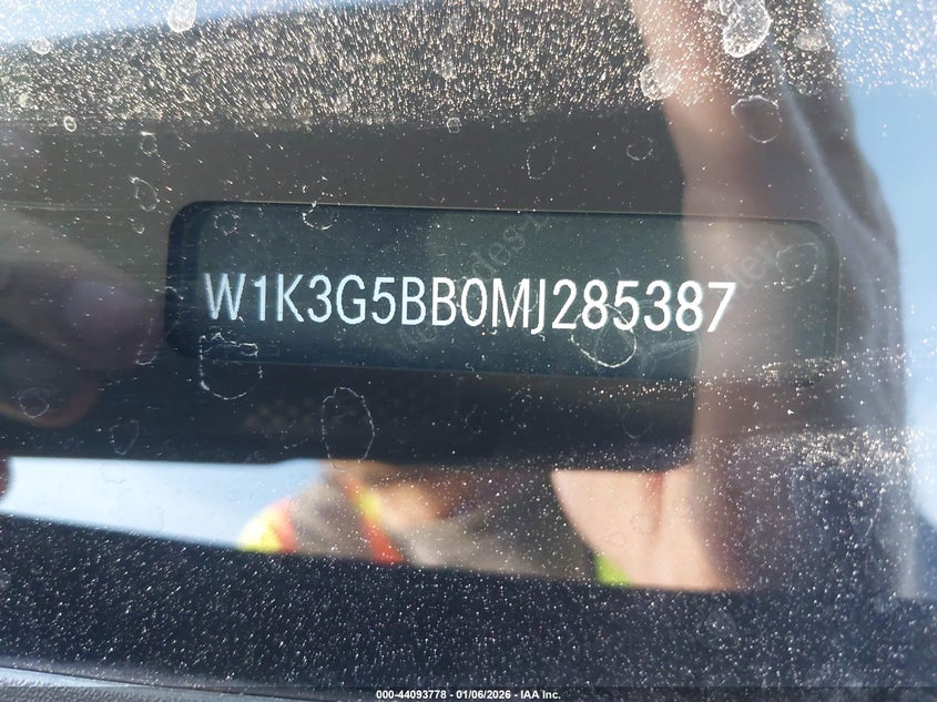 VIN W1K3G5BB0MJ285387 2021 MERCEDES-BENZ AMG A 35 4MATIC