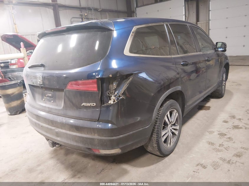 2016 Honda Pilot Ex-L VIN: 5FNYF6H53GB087702 Lot: 44094421