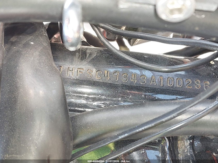 2003 Honda Vtx1800 S VIN: 1HFSC49343A100286 Lot: 44094598