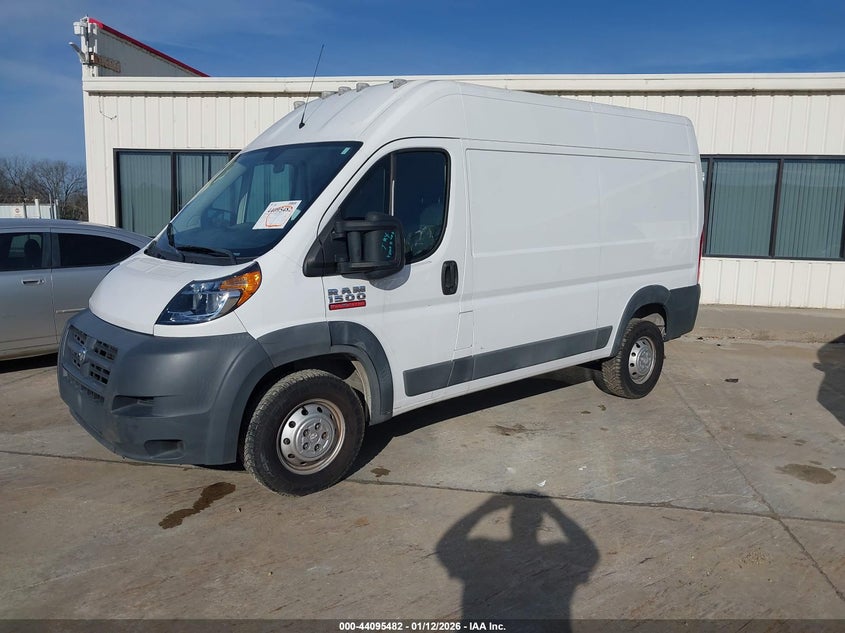 Vin: 3c6trvbg0ge124904, lot: 44591335, ram promaster 1500 20162