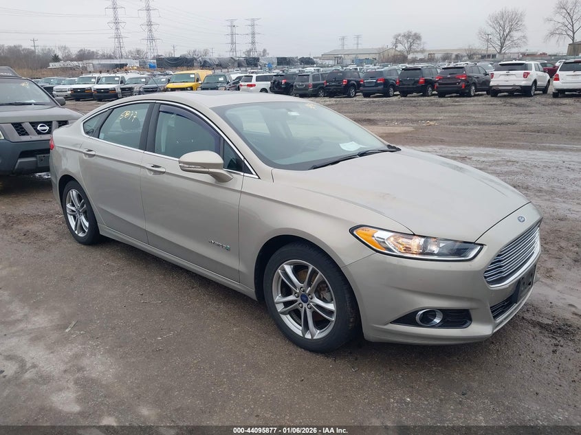 3FA6P0RU7FR172732 2015 Ford Fusion Hybrid Titanium auction photo 1