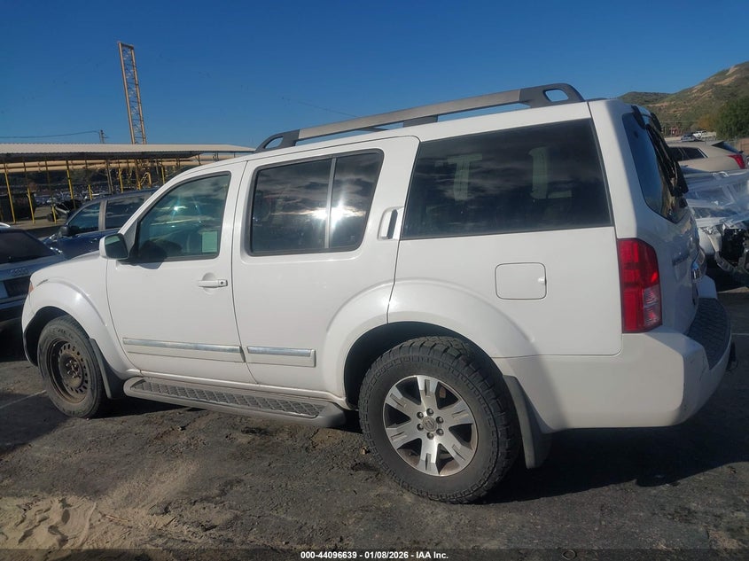 2008 Nissan Pathfinder Le VIN: 5N1AR18U68C635074 Lot: 44096639