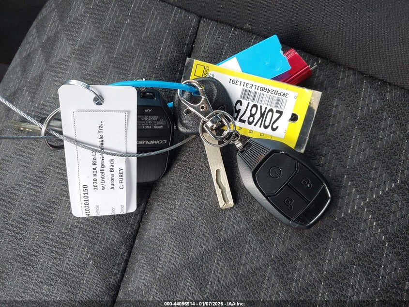 2020 Kia Rio Lx VIN: 3KPA24AD1LE311391 Lot: 44096914