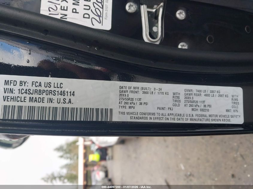 2024 Jeep Wagoneer - 1C4SJRBP0RS146114