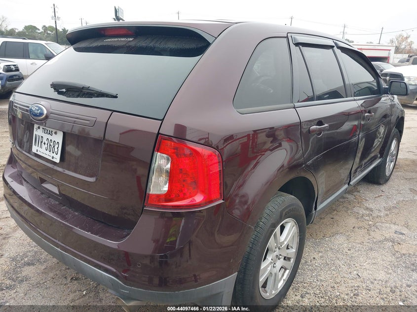 Vin: 2fmdk3gc2cba11495, lot: 44593319, ford edge se 20124