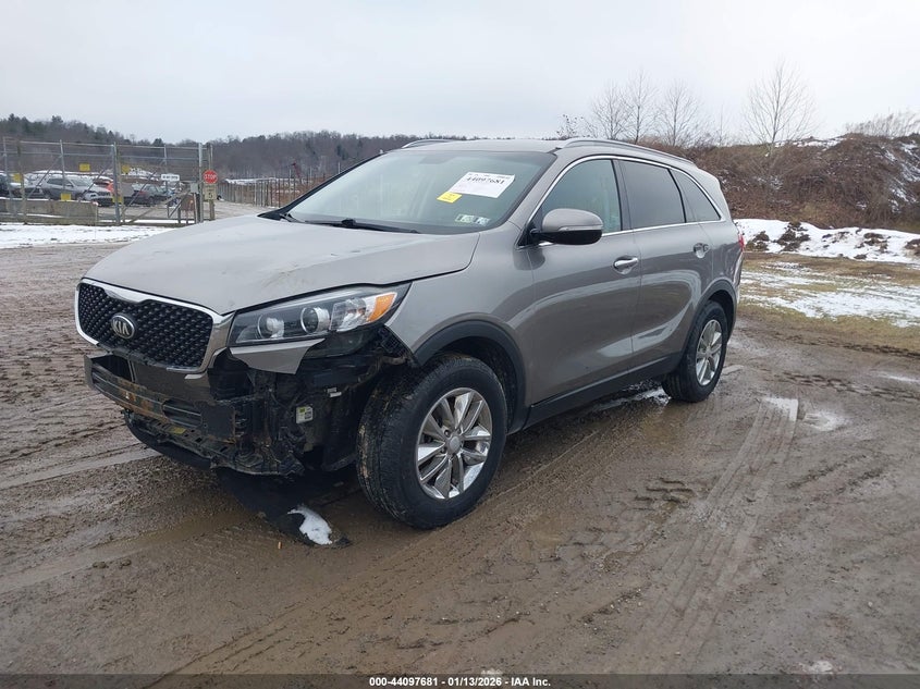 Vin: 5xypg4a34hg239325, lot: 44593538, kia sorento 2.4l lx 20172