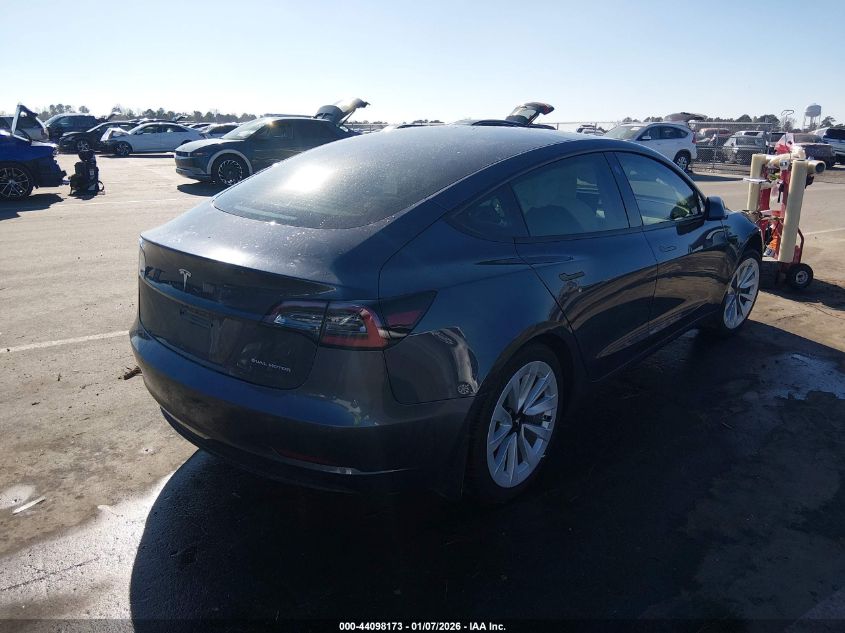 2022 Tesla Model 3 Long Range Dual Motor All-Wheel Drive