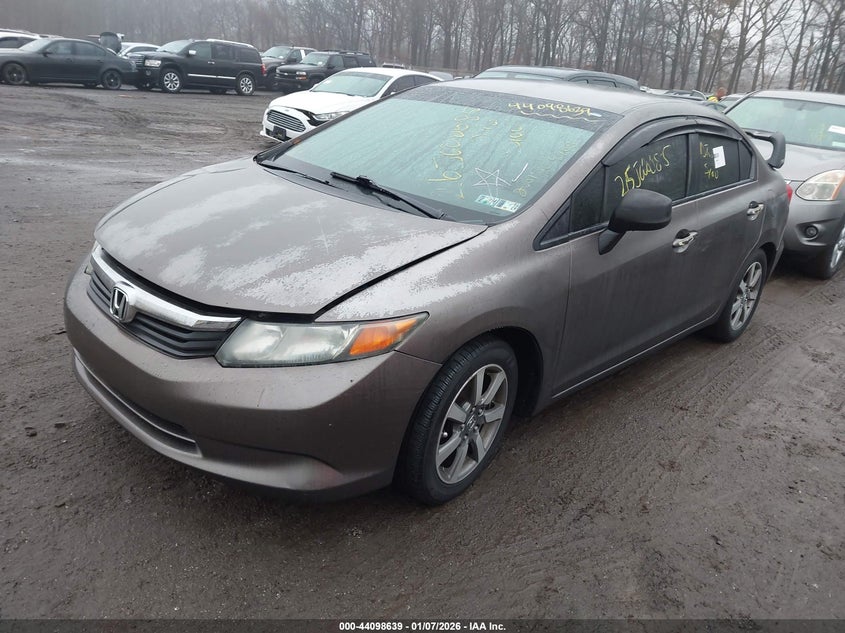 2012 HONDA CIVIC auction photo 2