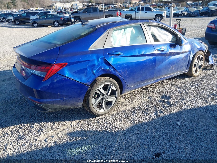 VIN 5NPLN4AG4NH064585 2022 HYUNDAI ELANTRA SEL