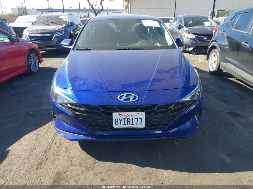 2022 Hyundai Elantra Sel VIN: KMHLM4AG7NU255101 Lot: 44101811