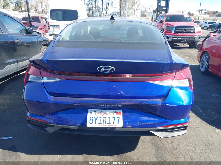 2022 Hyundai Elantra Sel VIN: KMHLM4AG7NU255101 Lot: 44101811