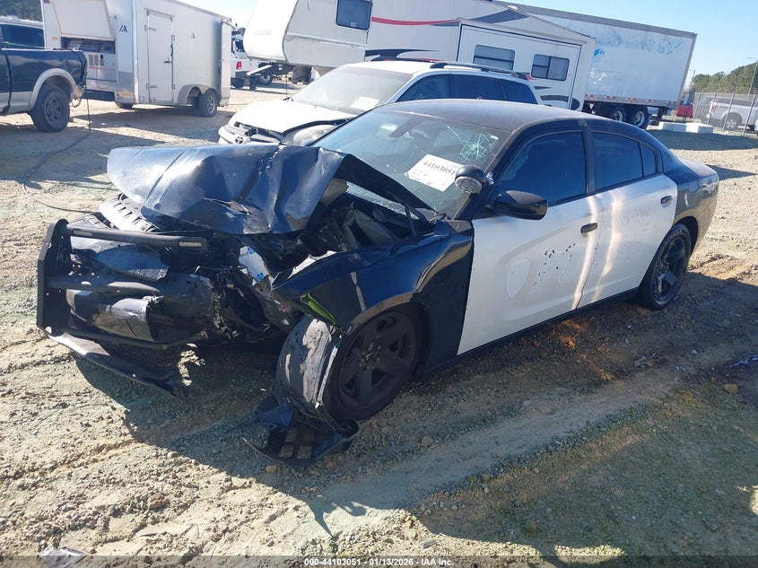 Vin: 2c3cdxat2jh180070, lot: 44598908, dodge charger police rwd 20182
