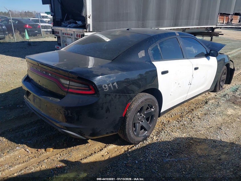 Vin: 2c3cdxat2jh180070, lot: 44598908, dodge charger police rwd 20184