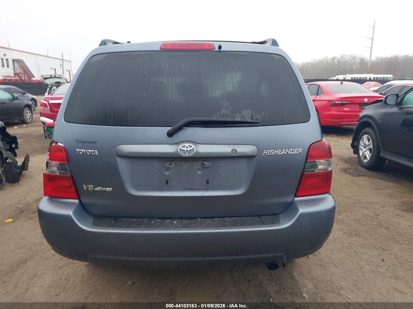 2006 Toyota Highlander V6 VIN: JTEHP21A060187312 Lot: 44103163