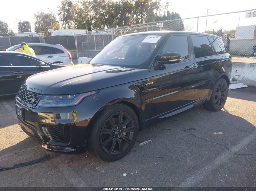 Vin: salwr2su8ma778275, lot: 44599035, land rover range rover sport hse silver edition mhev 20212
