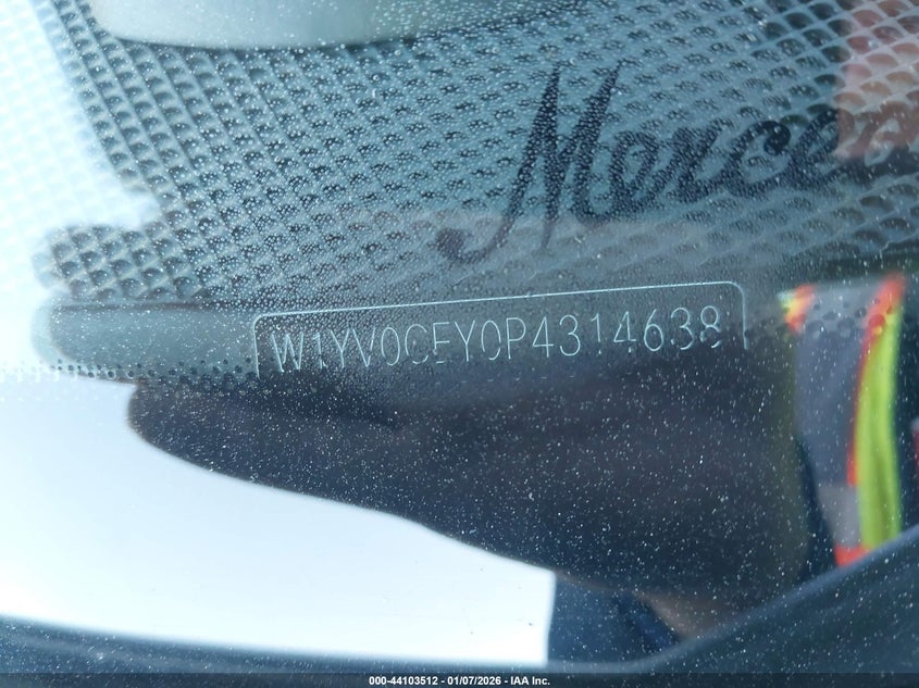 2023 Mercedes-Benz Metris VIN: W1YV0CEY0P4314638 Lot: 44103512