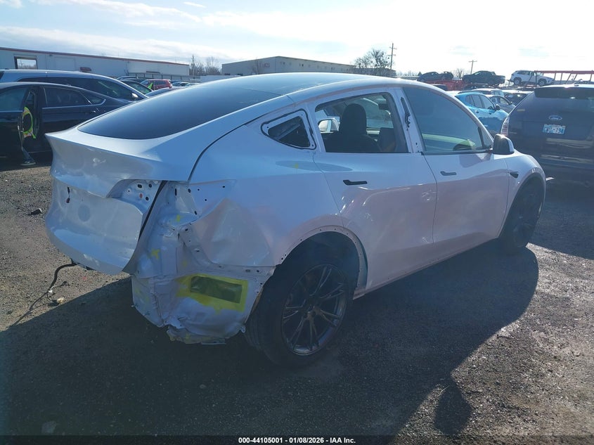 Vin: 7saygaee8sf291542, lot: 44600858, tesla model y long range dual motor all-wheel drive 20254
