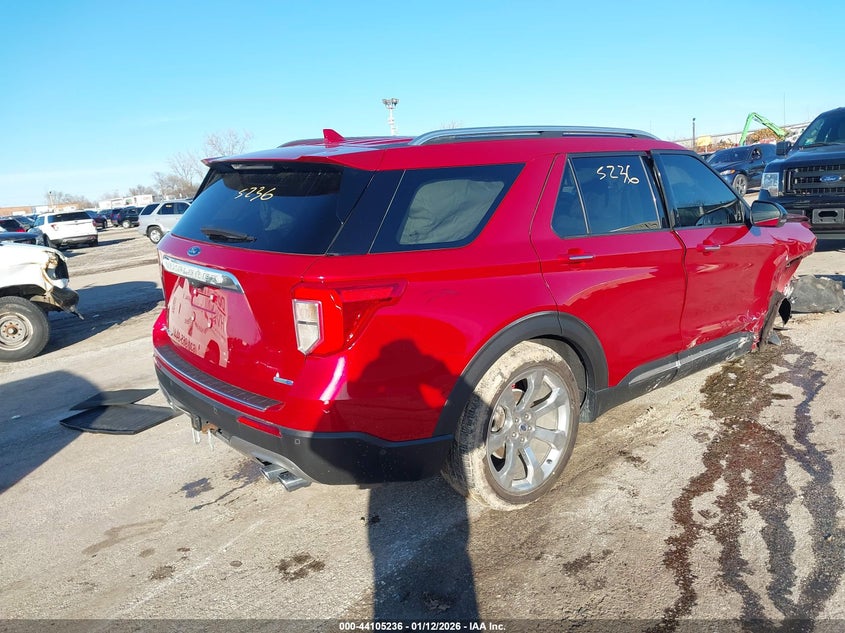 Vin: 1fm5k8hc5lgb69841, lot: 44601093, ford explorer platinum 20204