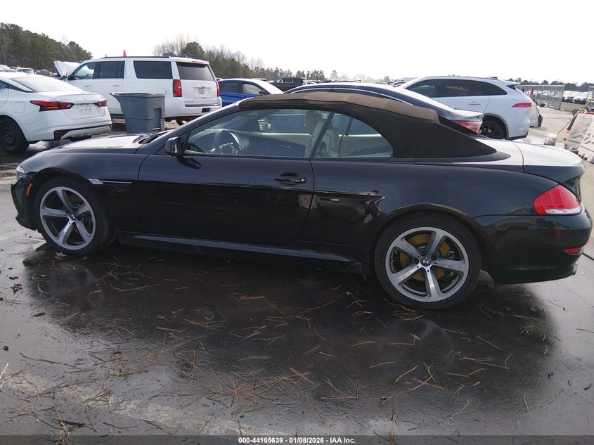 2008 BMW 650I VIN: WBAEB535X8CX63638 Lot: 44105639