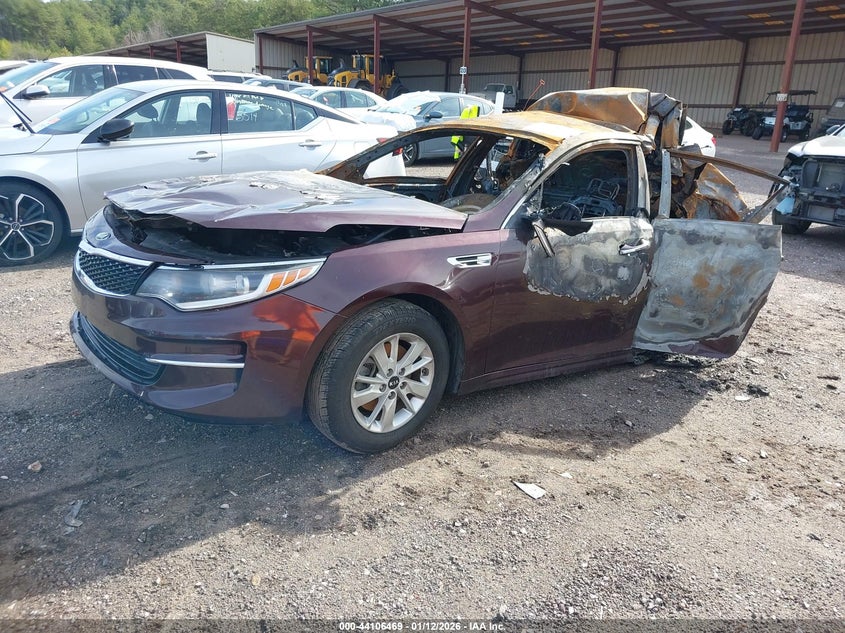 Vin: 5xxgt4l31jg222257, lot: 44602326, kia optima lx 20182
