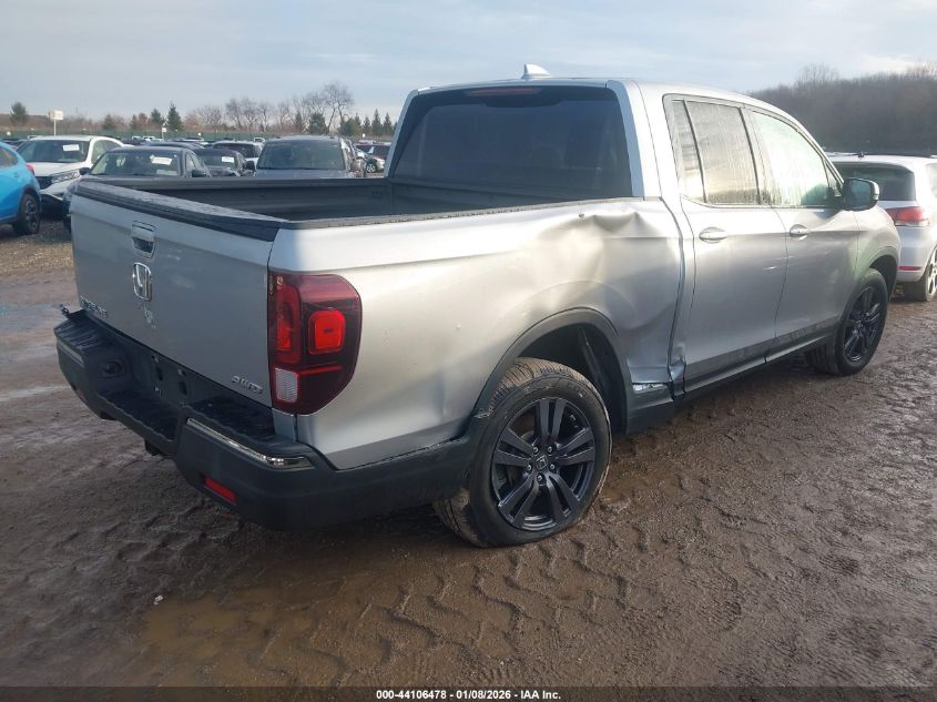 2020 Honda Ridgeline Awd Sport