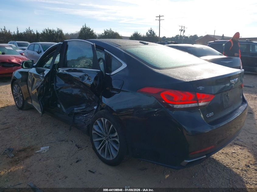 2017 Genesis G80 3.8