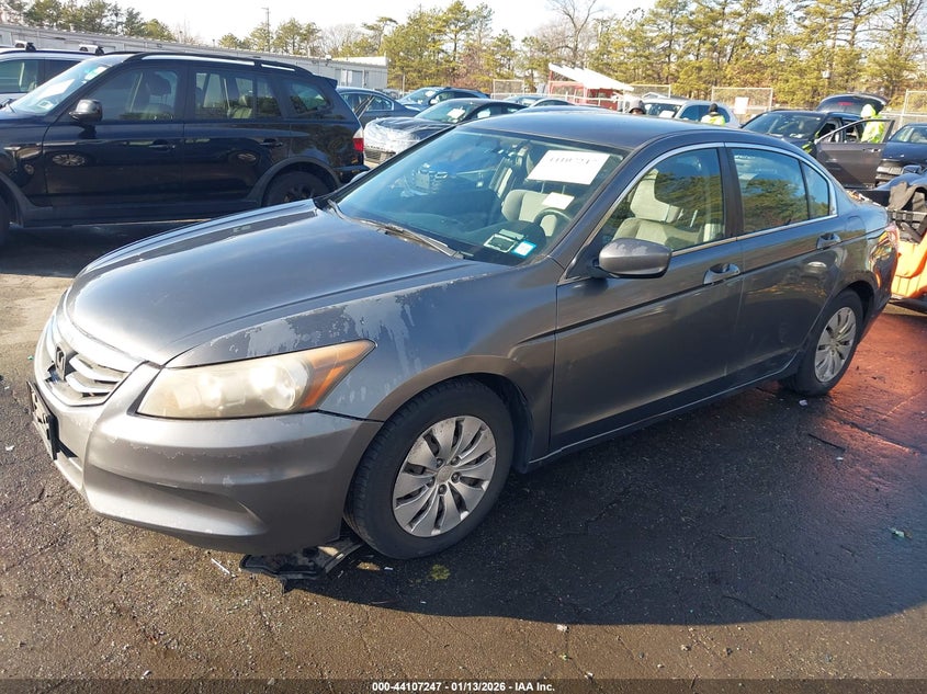 2012 Honda Accord 2.4 2.4 Lx grey Lot 111044107247 Vin 1HGCP2F39CA019183