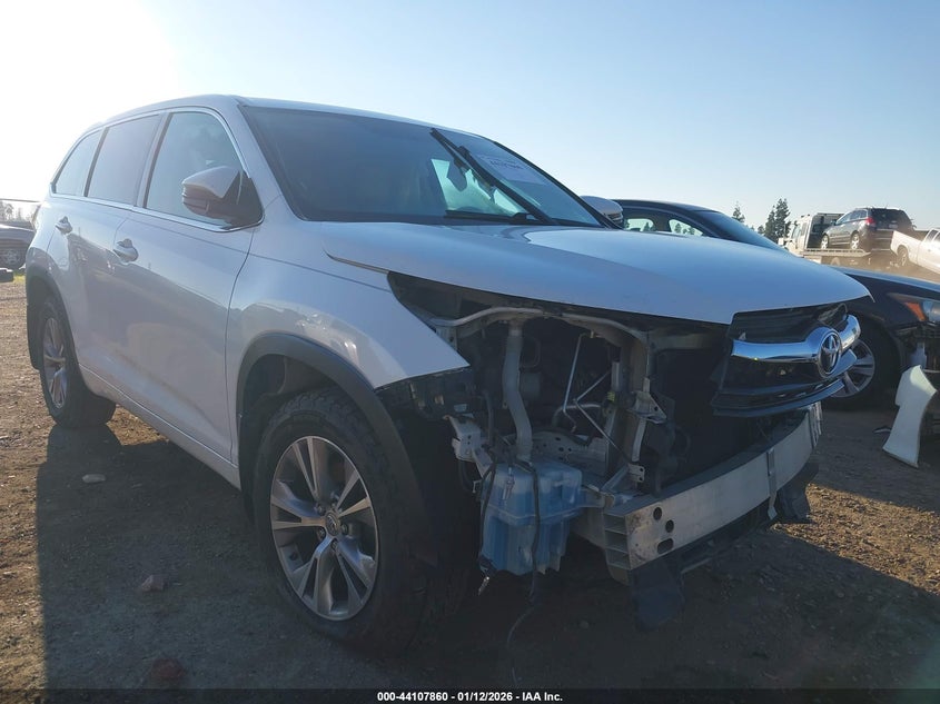 5TDBKRFH6FS140967 2015 Toyota Highlander Le Plus V6 auction photo 1