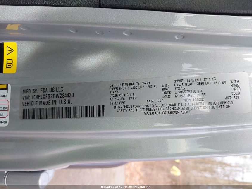 2024 Jeep Wrangler - 1C4PJXFG2RW284430