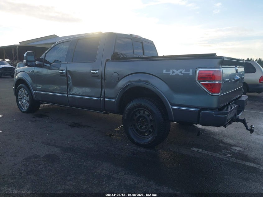 2012 Ford F-150 3.5 Platinum grey Lot 111044108755 Vin 1FTFW1ET5CFA28573