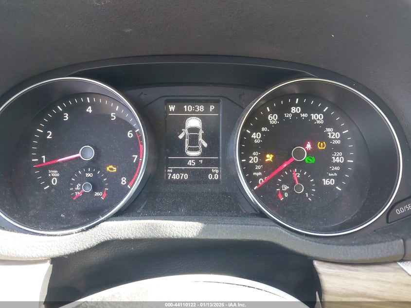 VIN 1VWBA7A36JC010844 2018 VOLKSWAGEN PASSAT 2.0T SE
