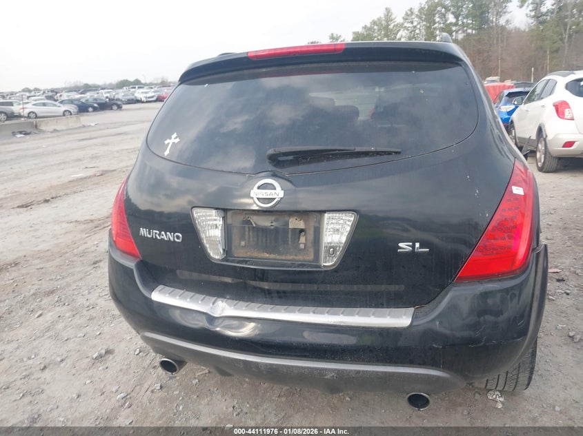 2006 Nissan Murano Sl VIN: JN8AZ08T86W405817 Lot: 44111976
