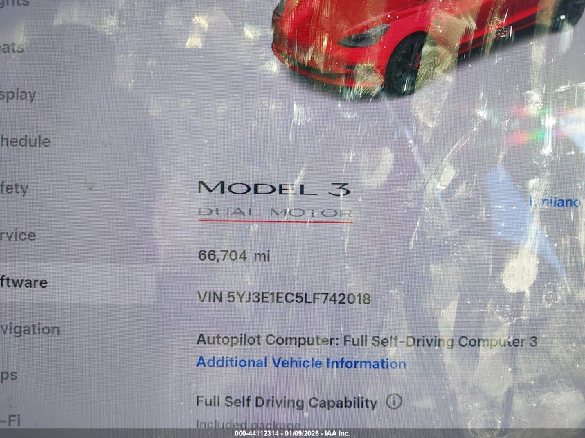 VIN 5YJ3E1EC5LF742018 2020 TESLA MODEL 3 PERFORMANCE DUAL MOTOR ALL-WHEEL DRIVE