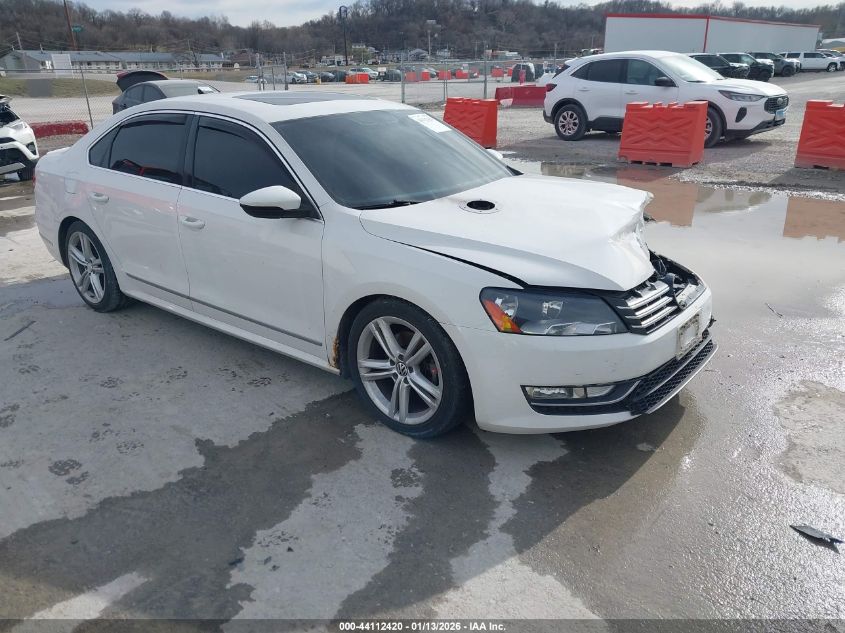 2012 Volkswagen Passat 2.0L Tdi Sel Premium