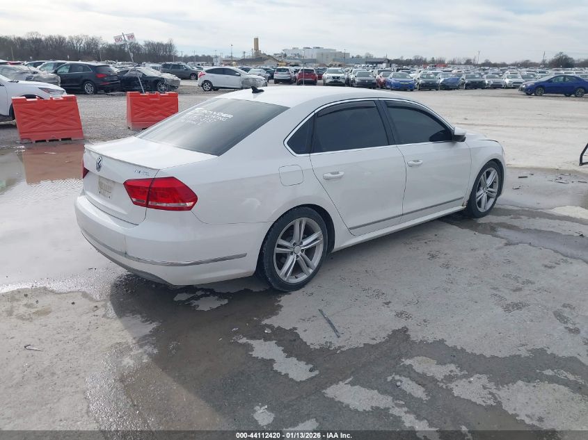 2012 Volkswagen Passat 2.0L Tdi Sel Premium