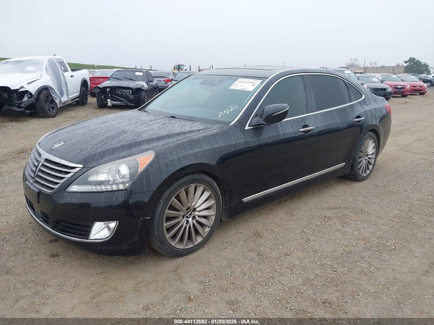 Vin: kmhgh4jh0eu081368, lot: 44608488, hyundai equus signature 20142